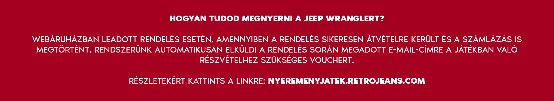 Retro Jeans nyereményjáték