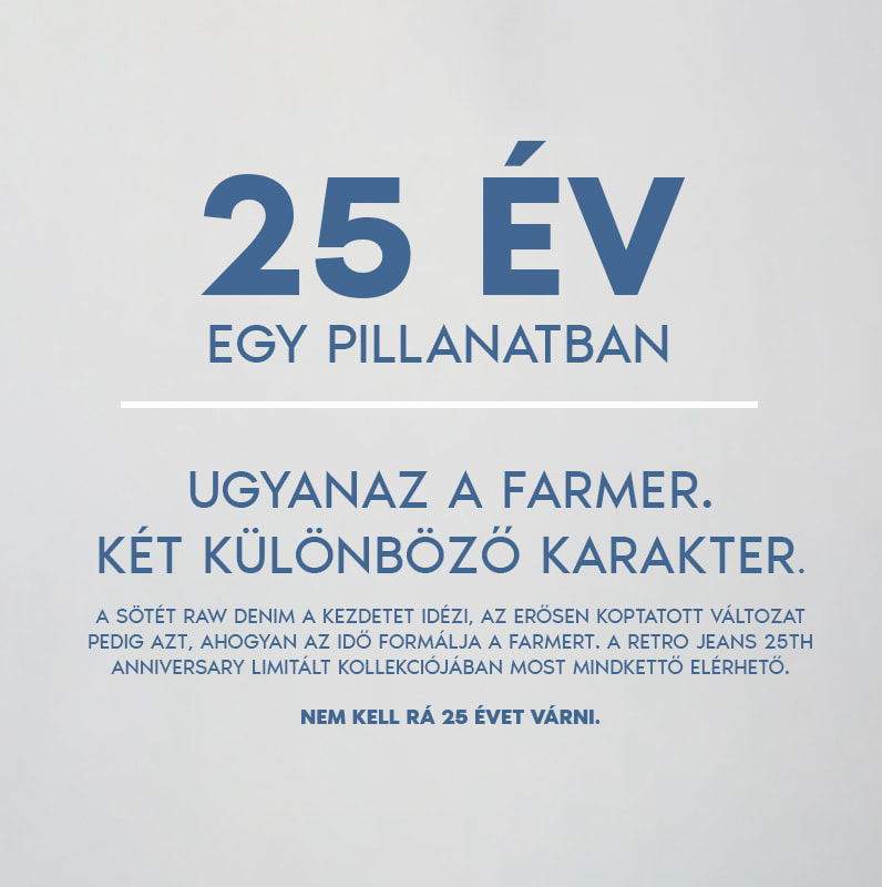 Retro Jeans 25 éves anniversary kollekció