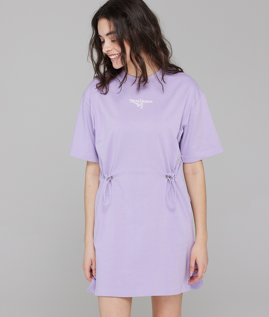 Dixie Tunic Jersey Dress, Purple