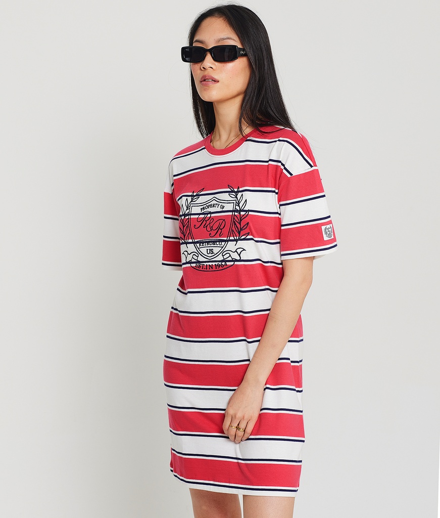 Mariner T-shirt Jersey Dress, Red