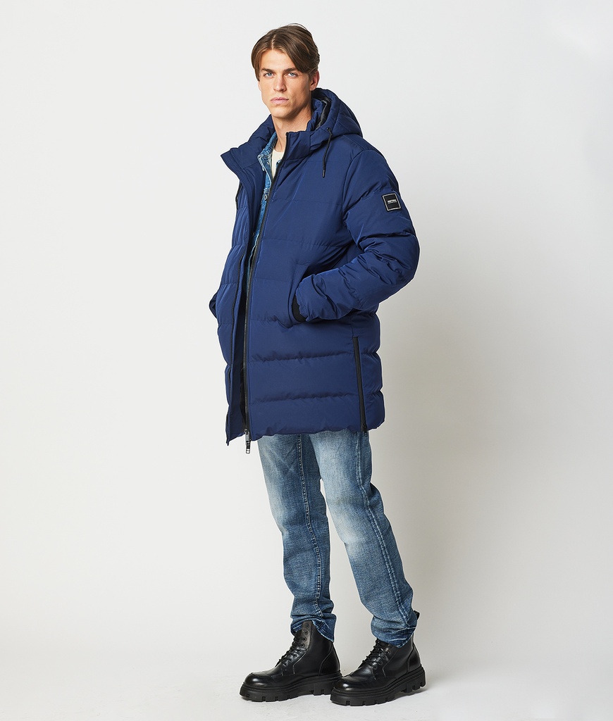 Gonzalo Long Jacket, Blue