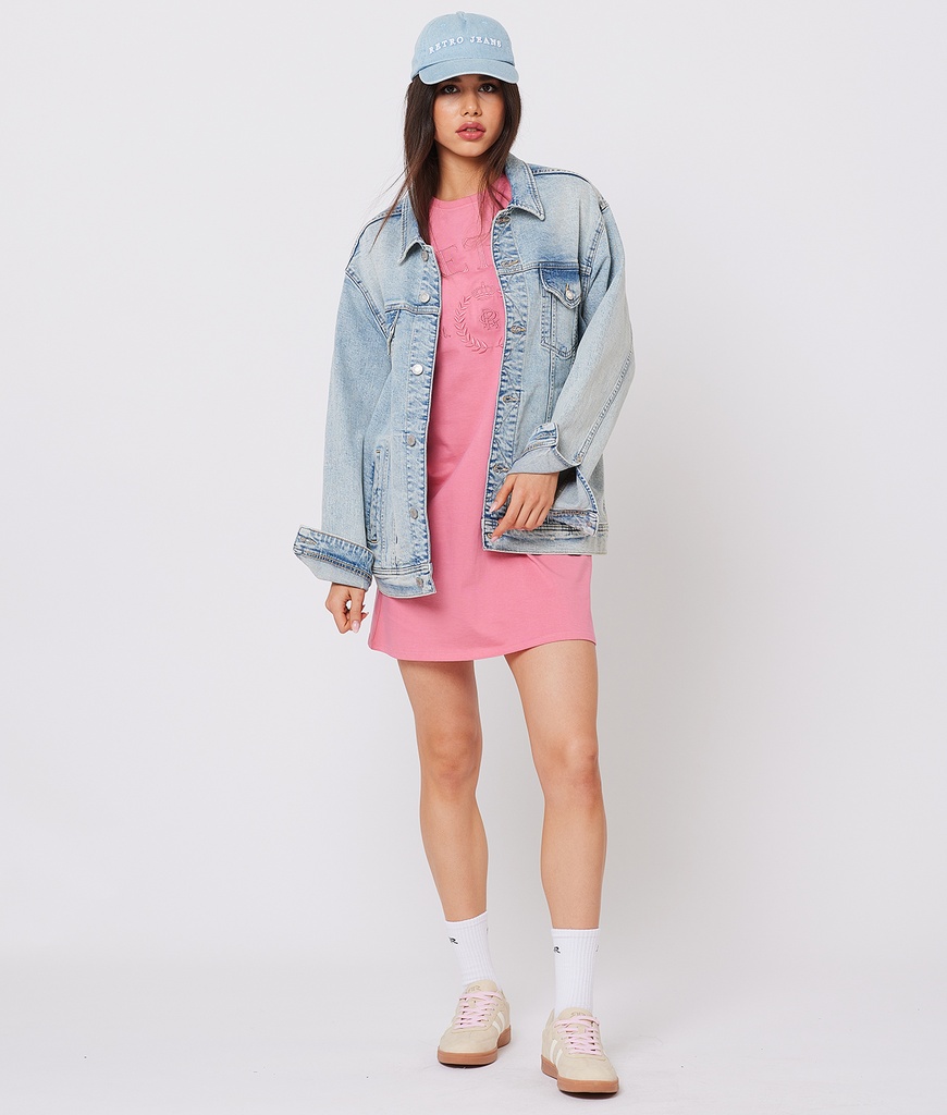 Lottie T-shirt Jersey Dress, Pink