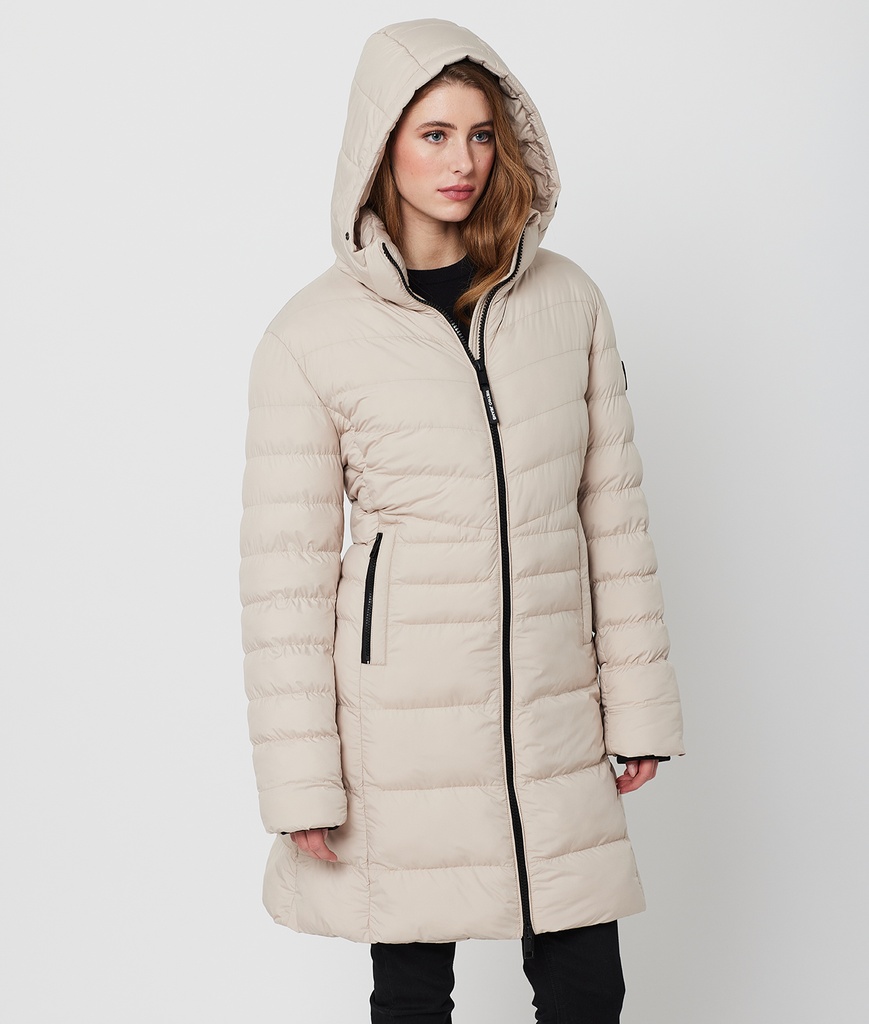 Selena Long Jacket, Beige