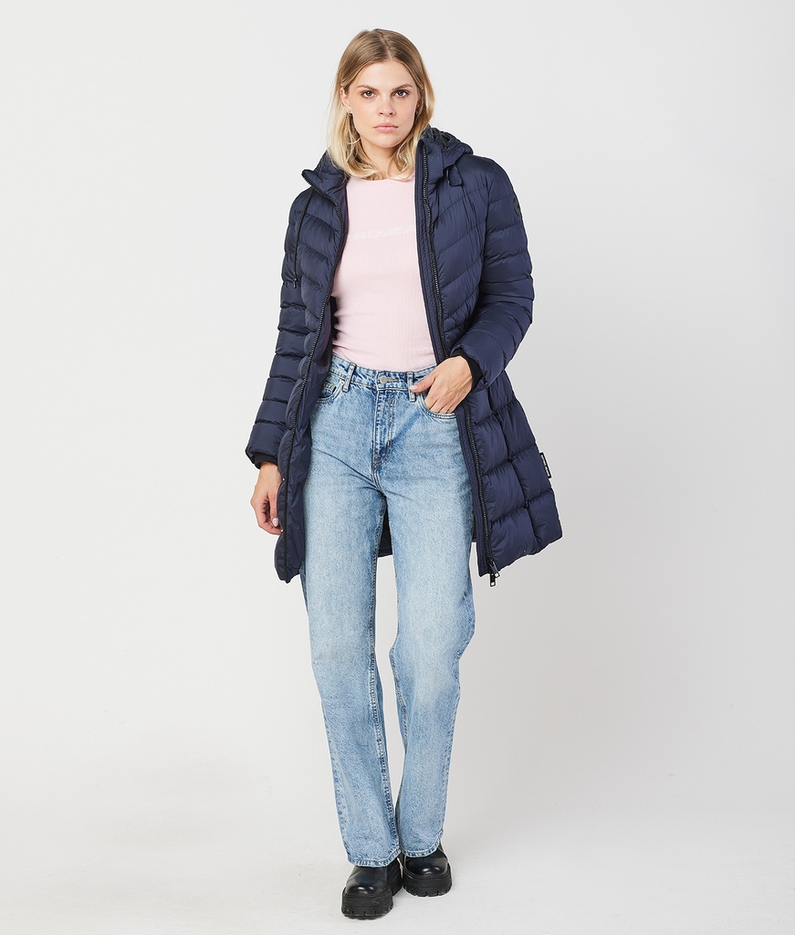 Selena Long Jacket, Dark Blue