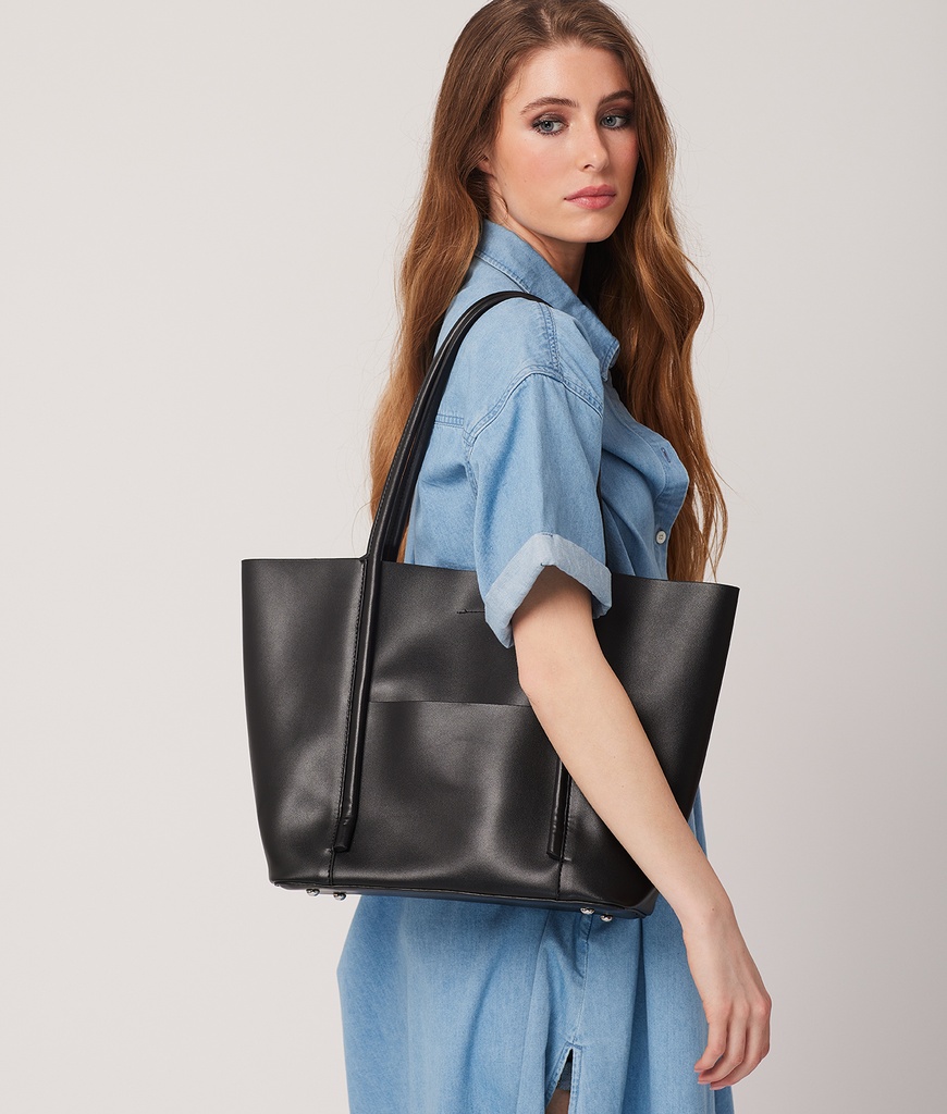 Anika Tote Bag, Black