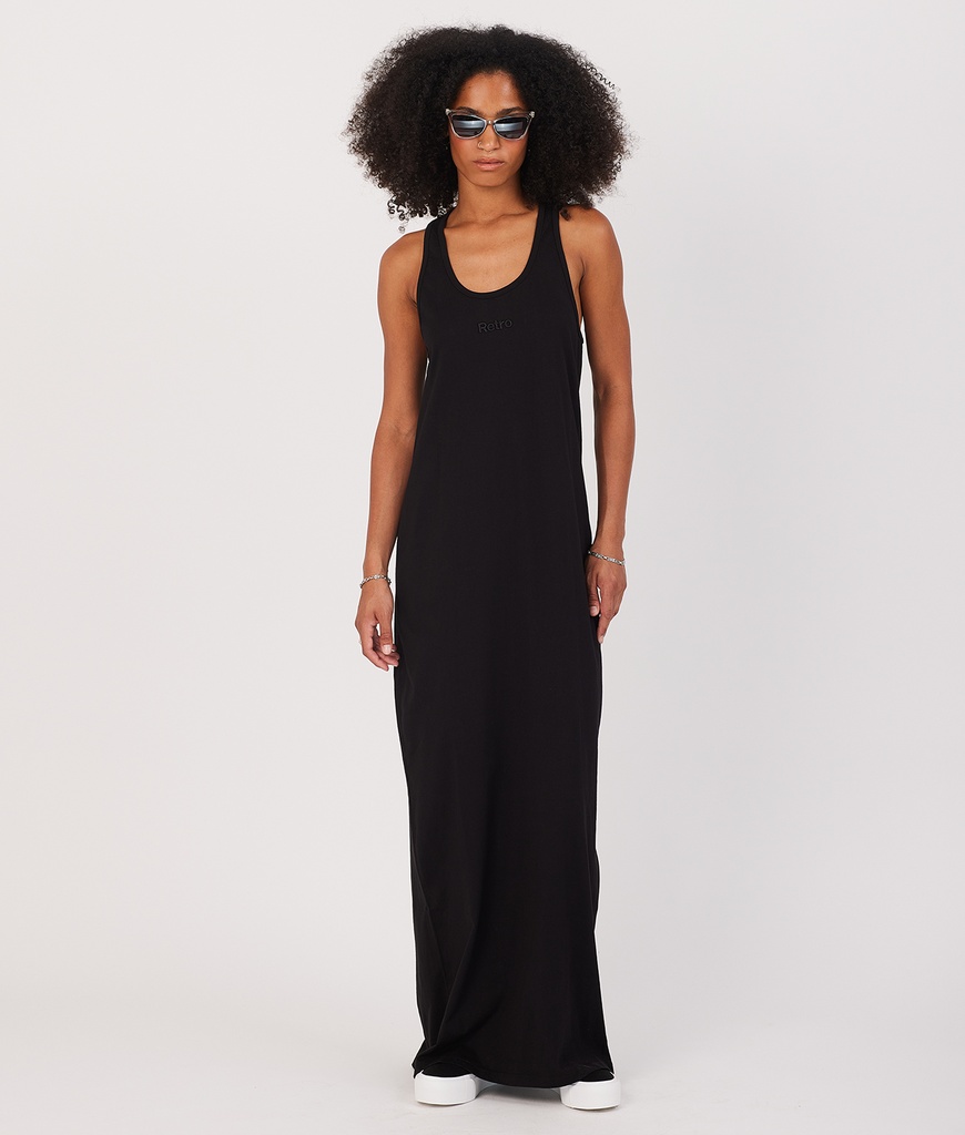 Amara Maxi Jersey Dress, Black