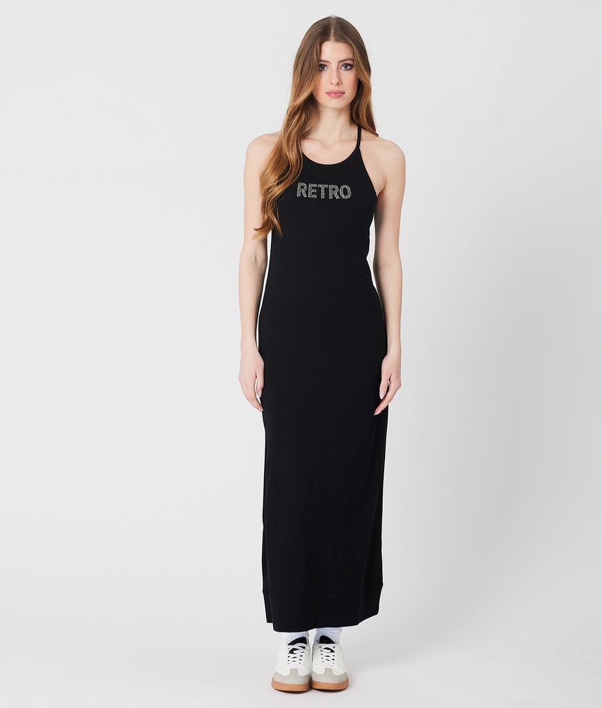 Anika Jersey Dress, Black
