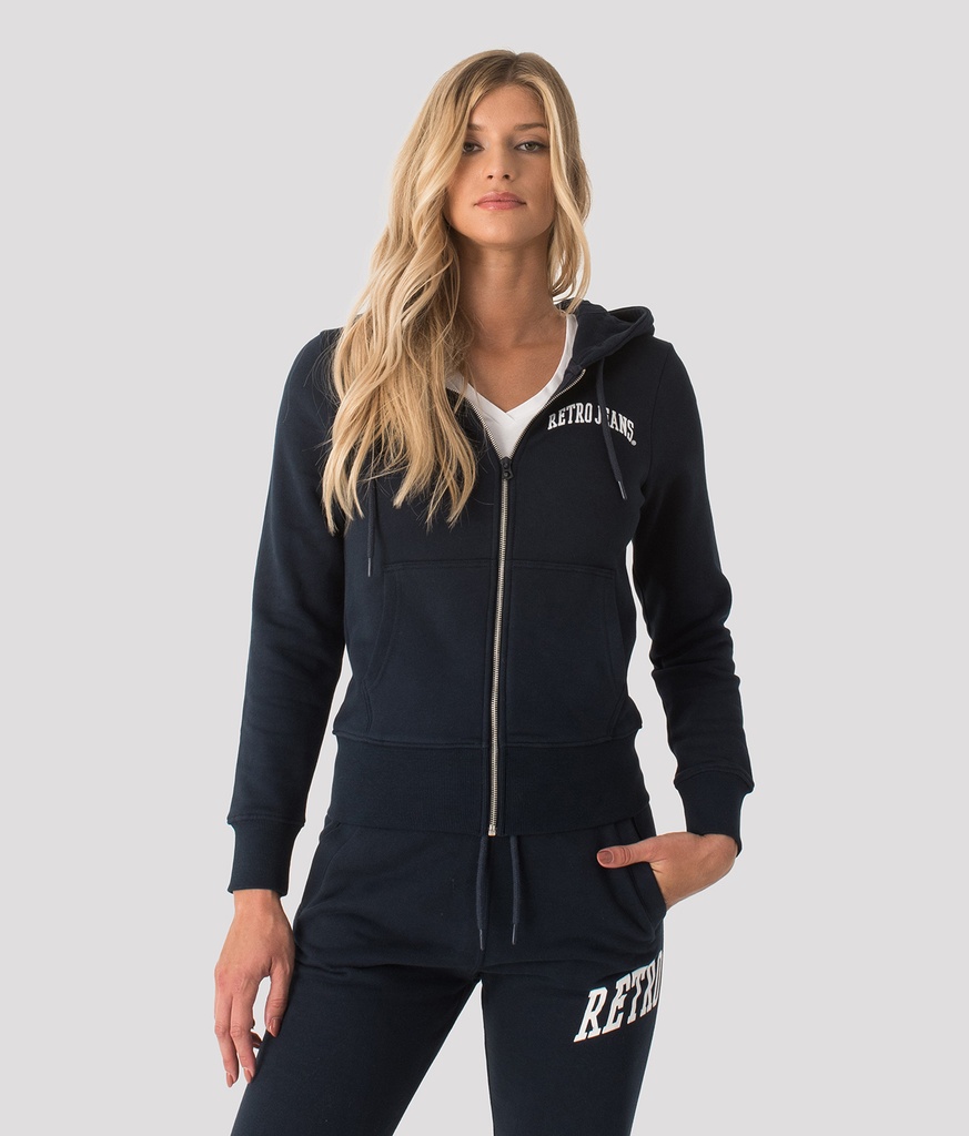 Stanford Zip Jogging Top, Dark Blue