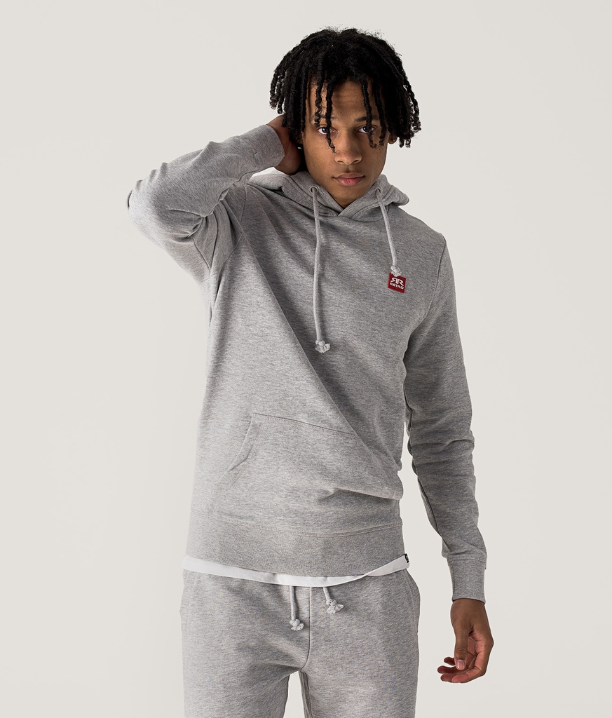 Edon Hoodie Jogging Top, Grey Melange