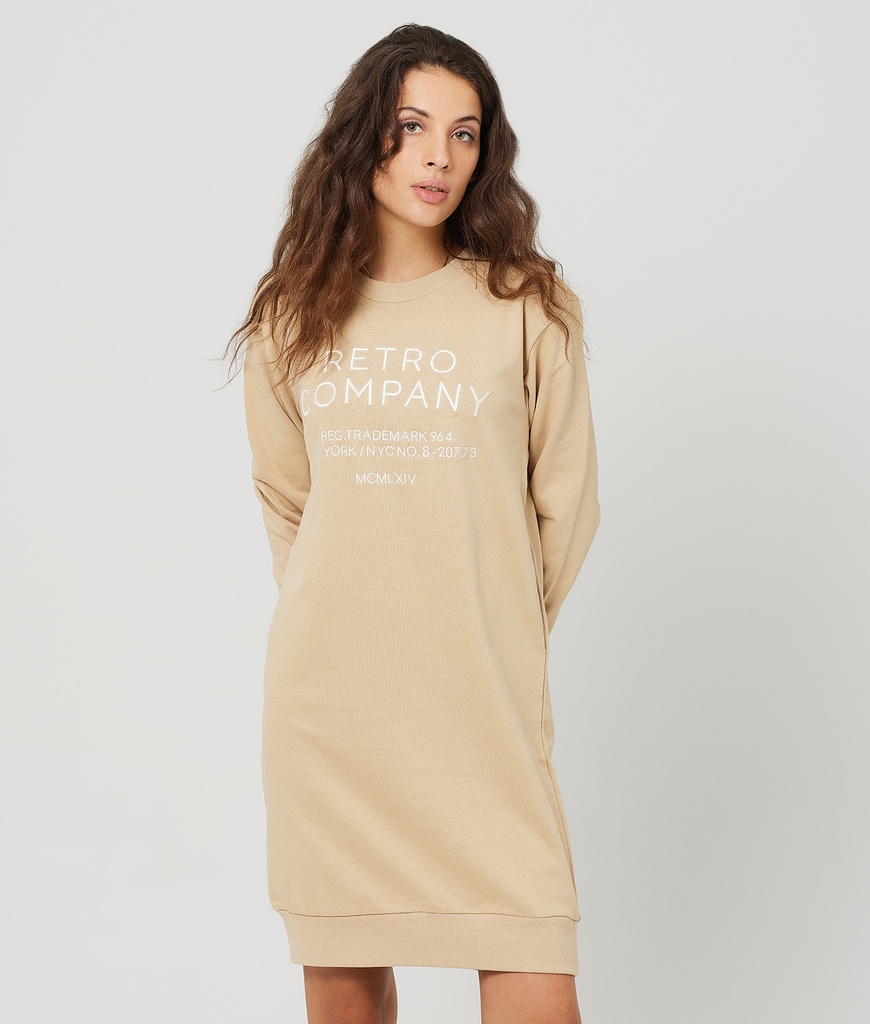 Laurel Jogging Dress, Sand