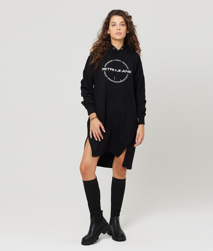 Karri Jogging Dress, Black