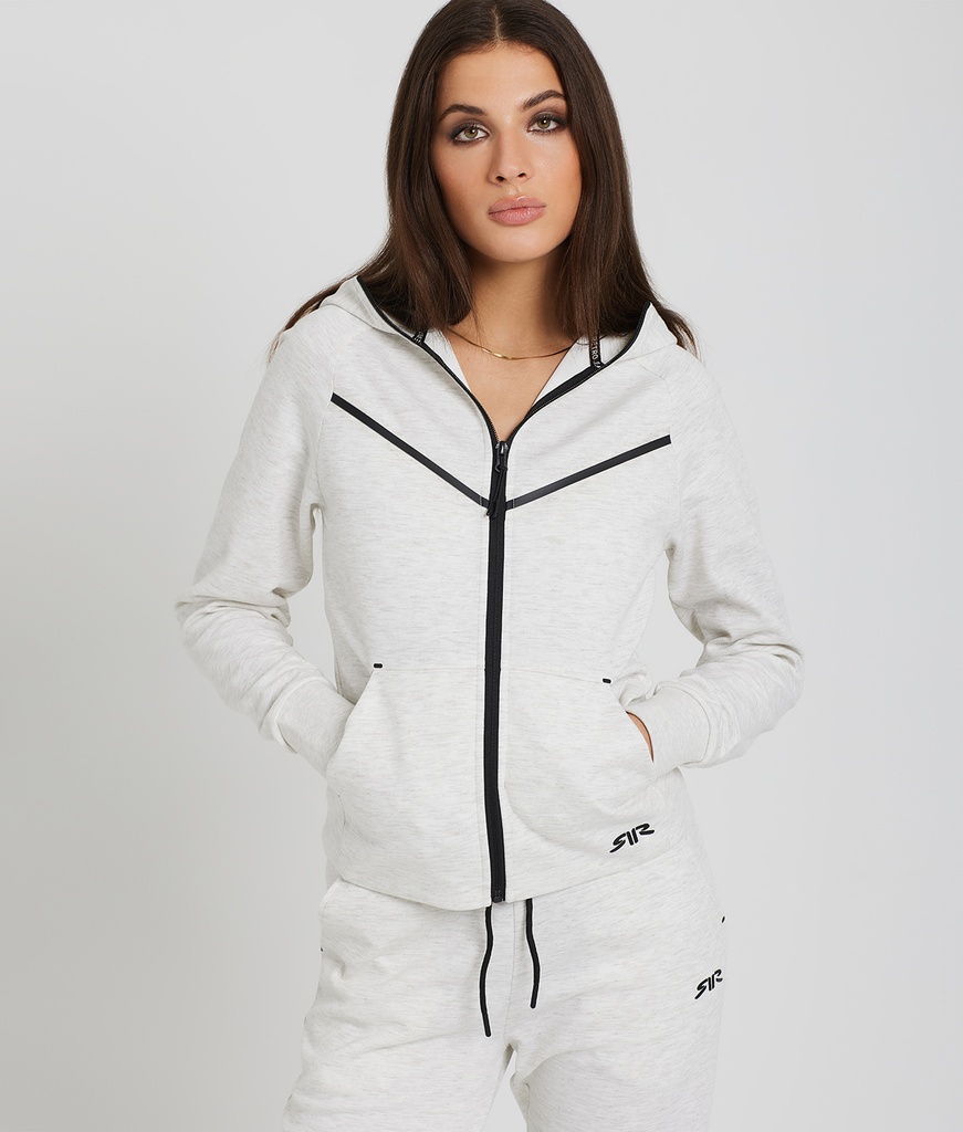Luna Jogging Top, Off White Melange