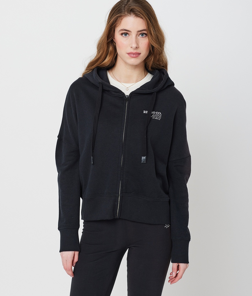 Avery Hoodie Jogging Top, Black