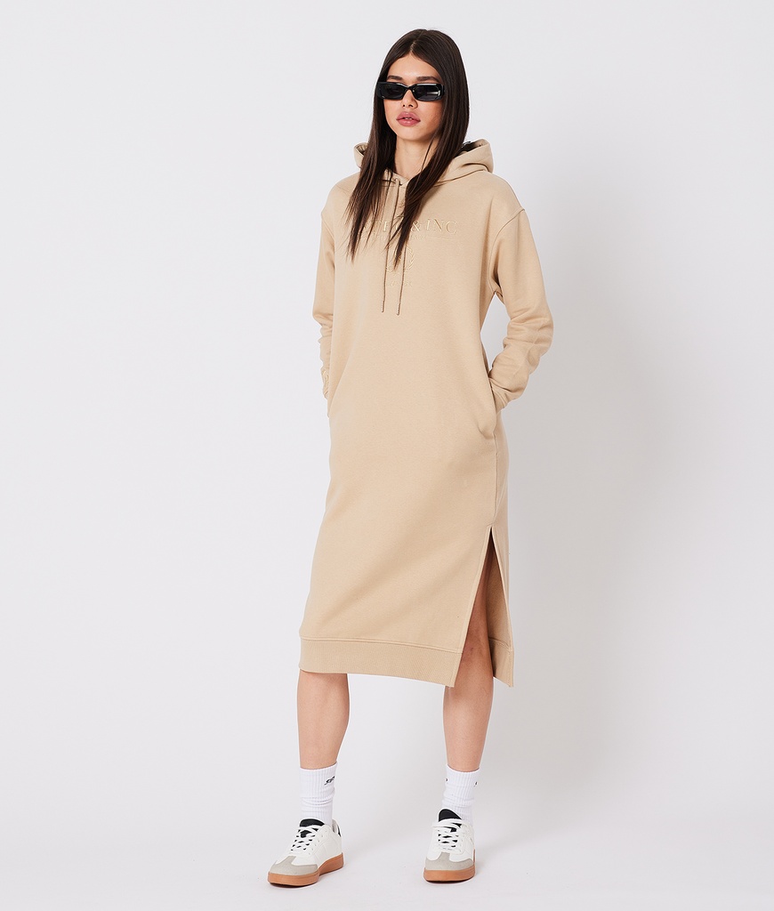 Carie Jogging Jogging Dress, Beige