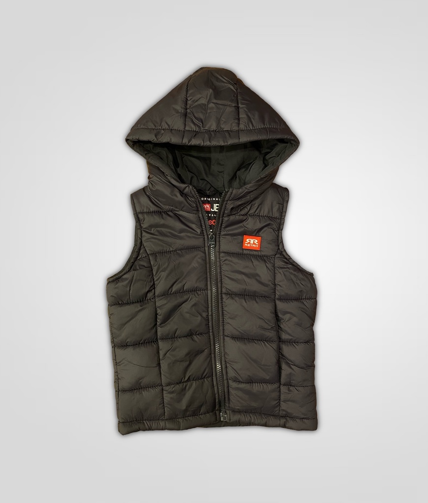 Kids Vest Puffer, Black
