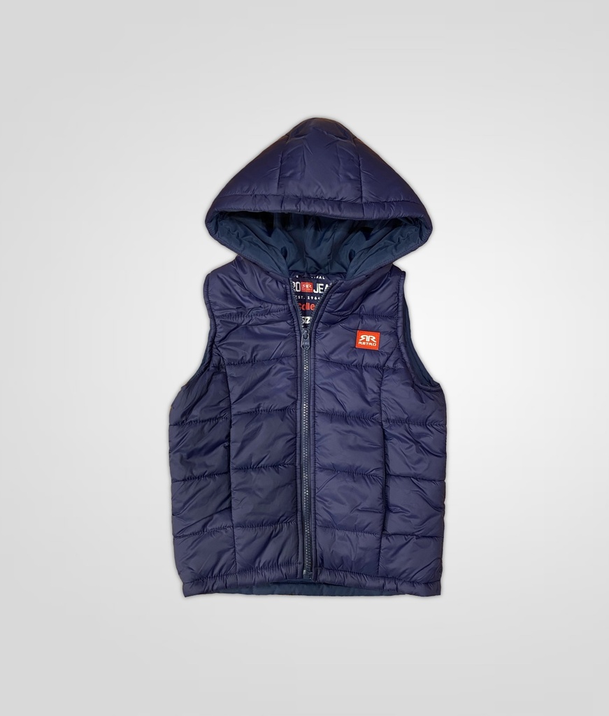 Kids Vest Puffer, Dark Blue