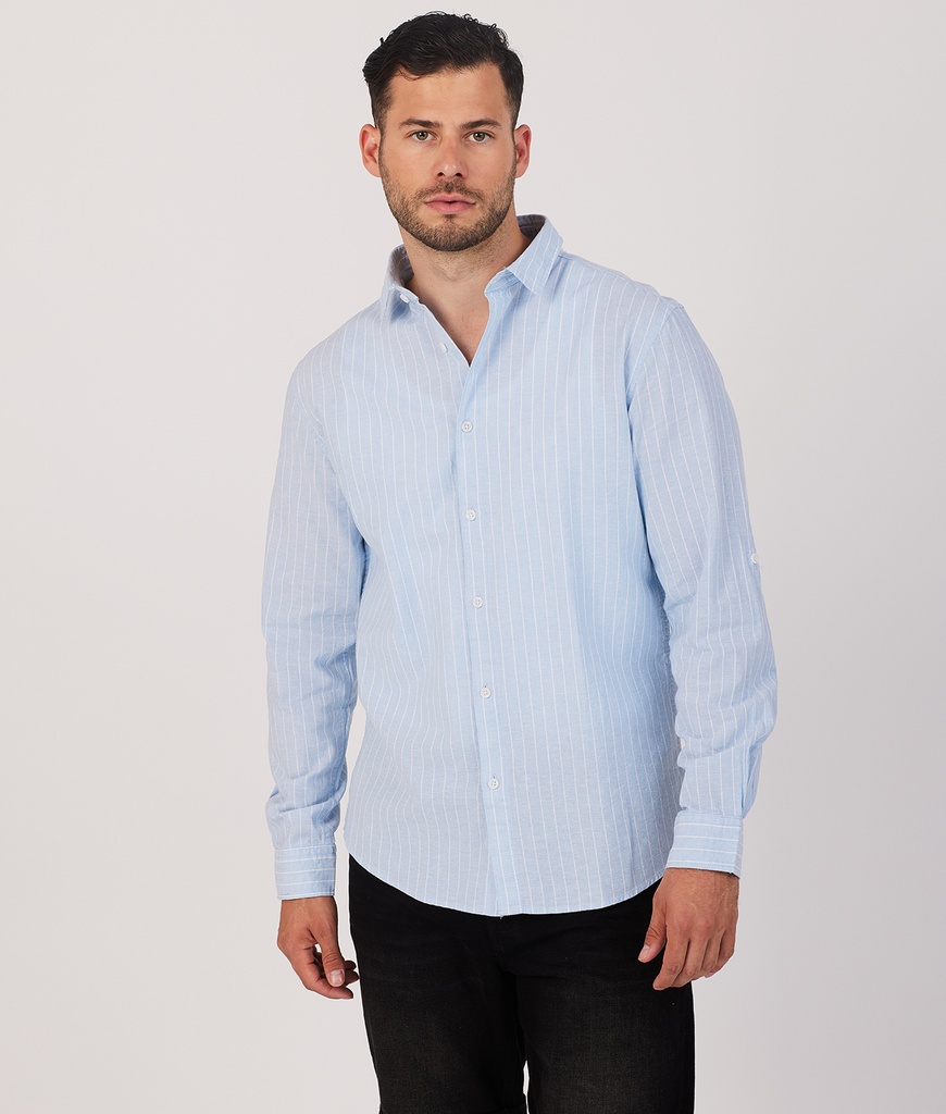 Omar Shirt, Blue-White