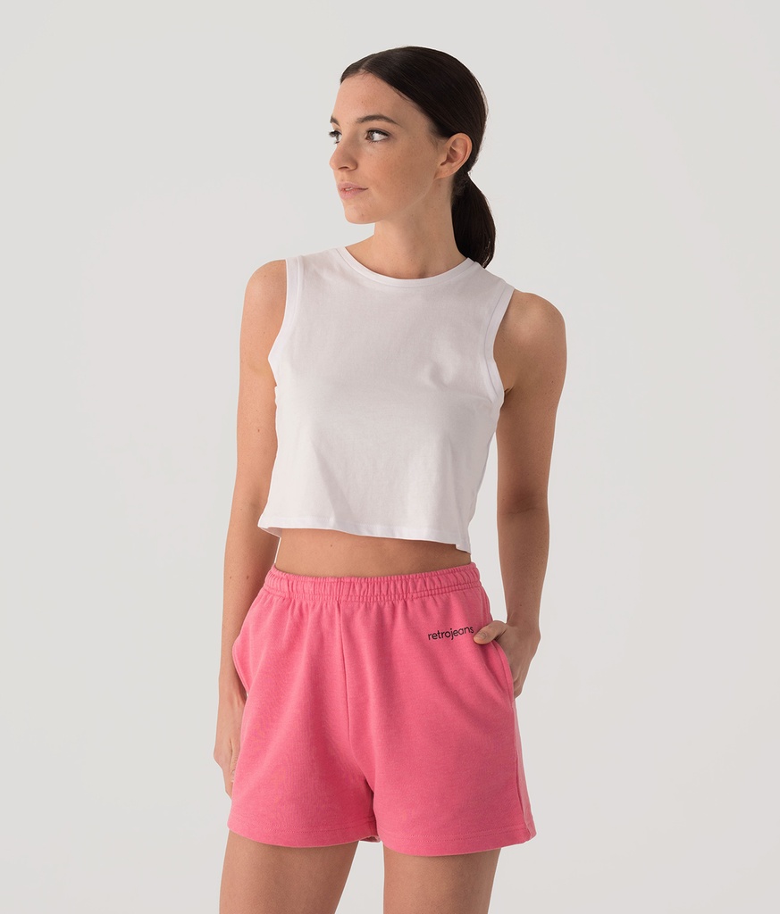 Ginger Crop Top, White