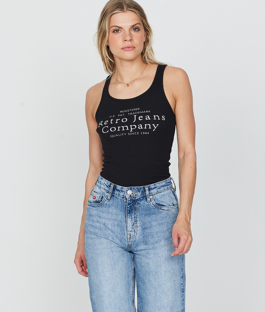 Nylah Tank Top, Black