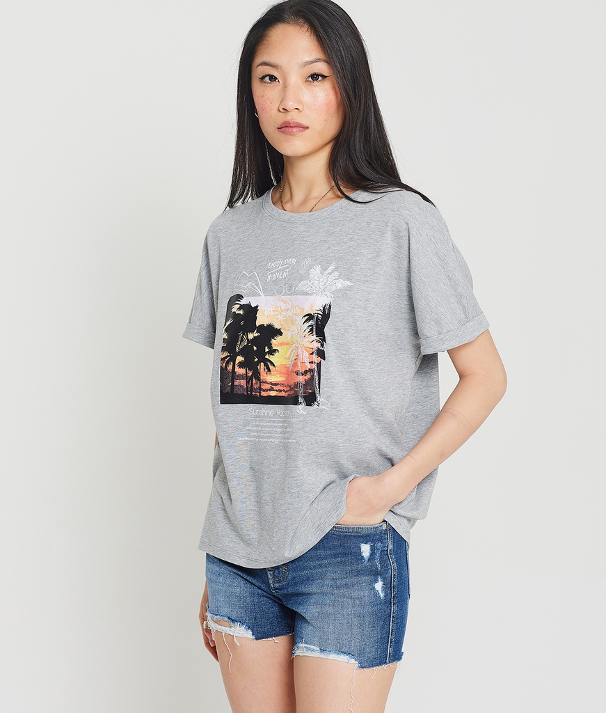Sunshine Top, Grey Melange