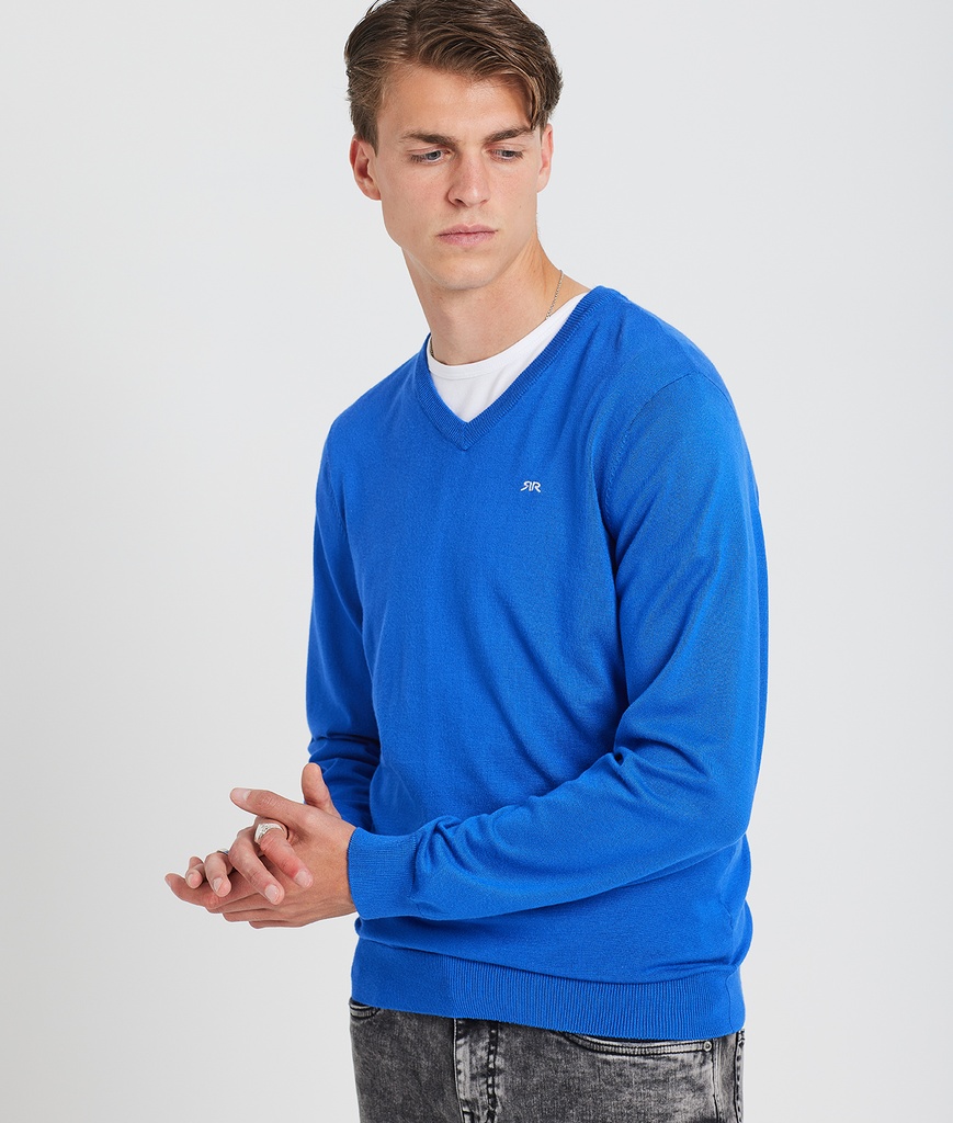 Emmett V Sweater, Blue