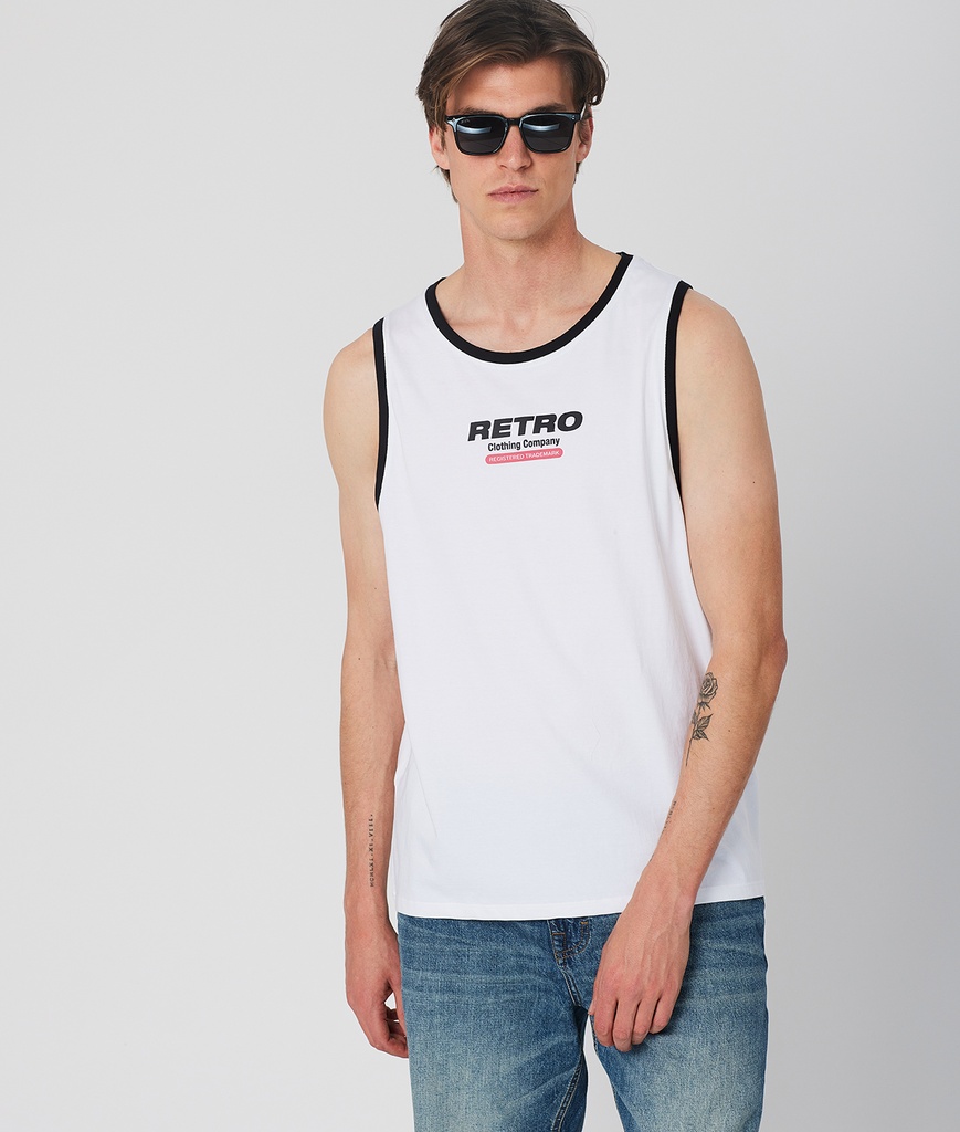 Nikos Tank Top, White