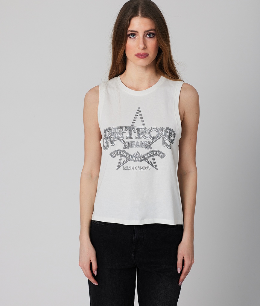 Rowyn Tank Top, White