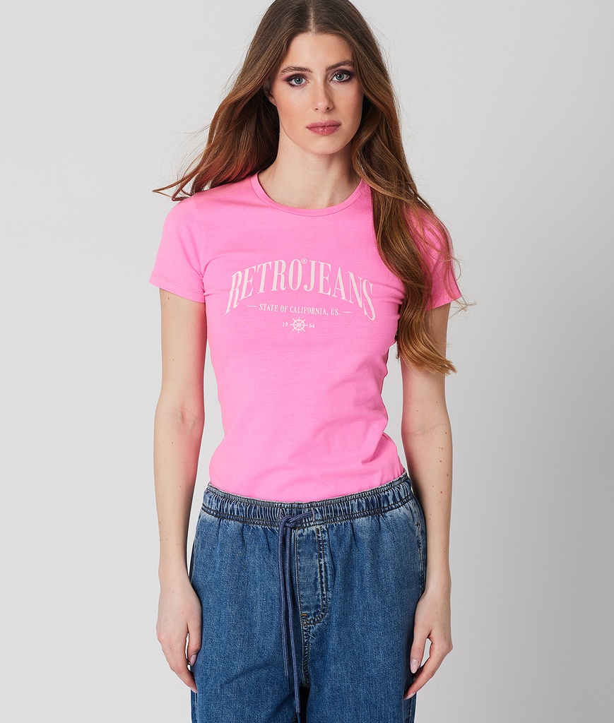 Adele T-Shirt, Neon Pink