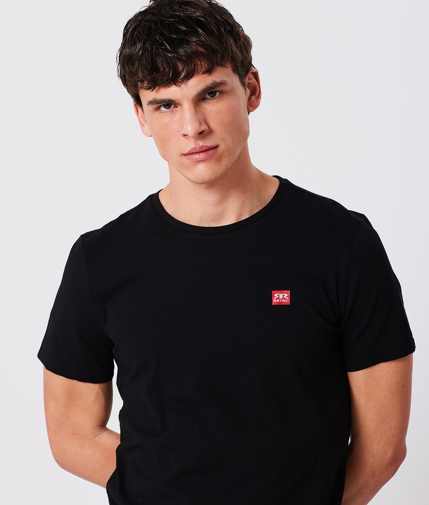 Eddie Round  T-Shirt, Black
