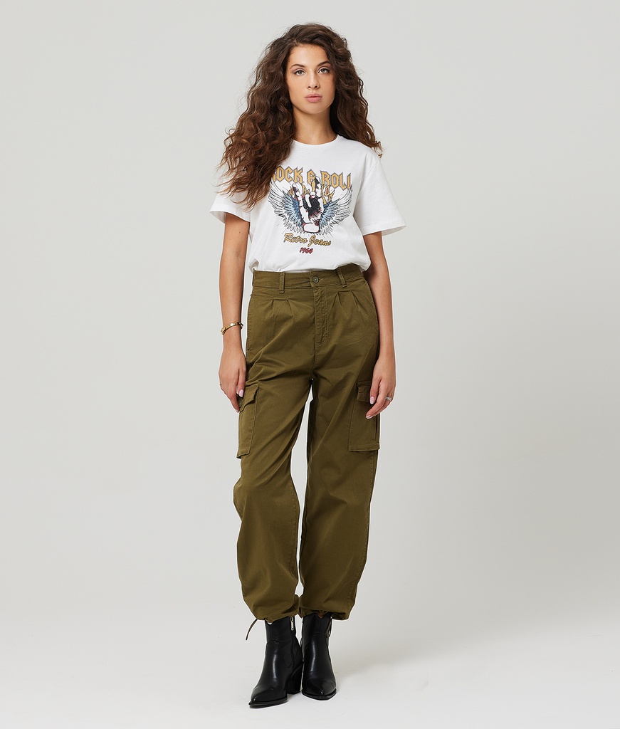 Laurel Cargo Woven Pants, Khaki