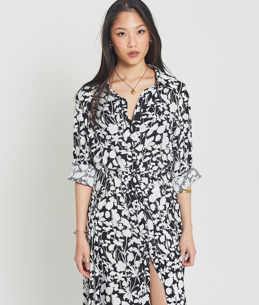 Recco Woven Dress, Black