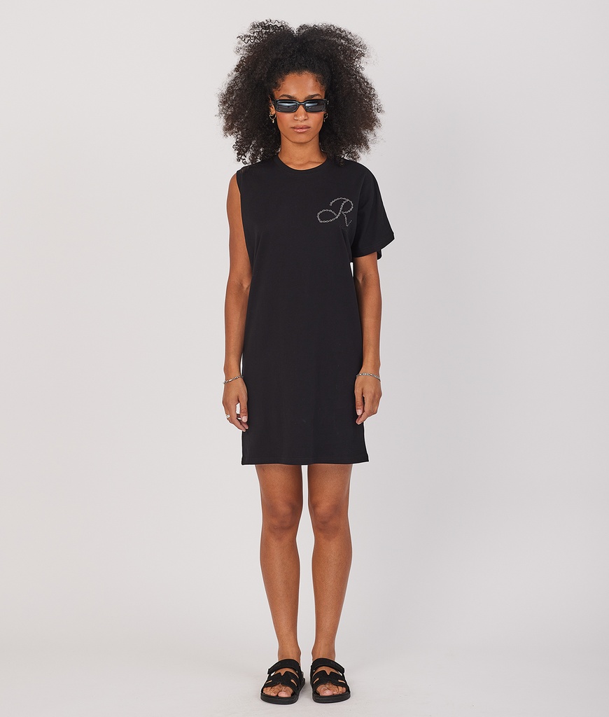 Lilyana Woven Dress, Black