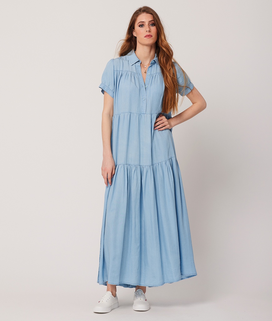 Lorenza Denim Woven Dress