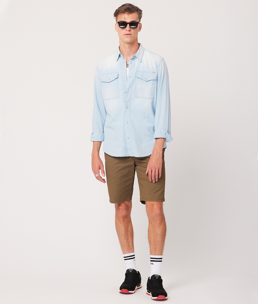 Hamza Woven Shorts, Khaki