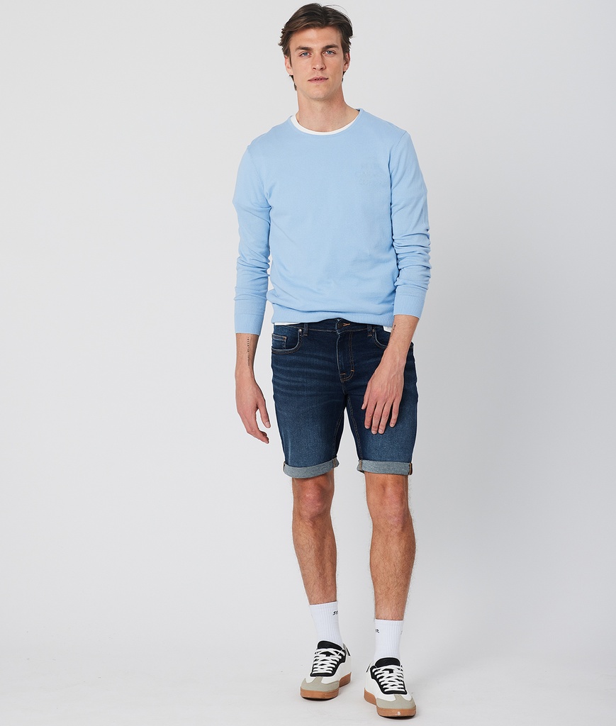 Stud Denim Shorts, W0604