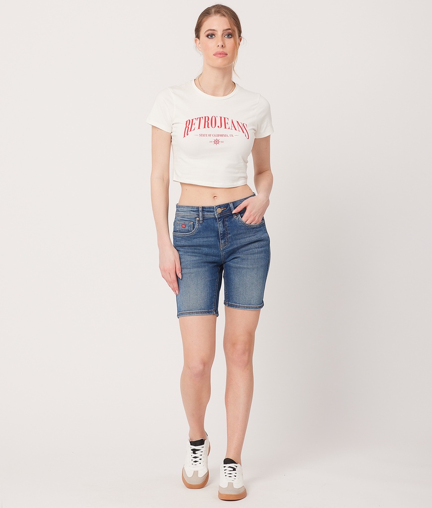 Dee Bermuda Denim Shorts, W0580