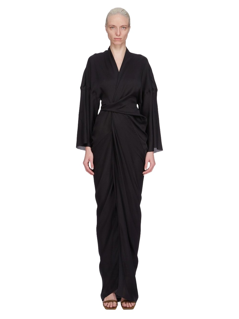 Wrap Gown Dress