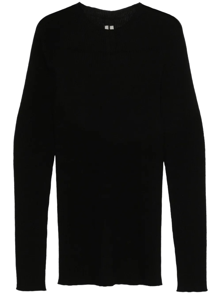 Ribbed Round Neck Sweater