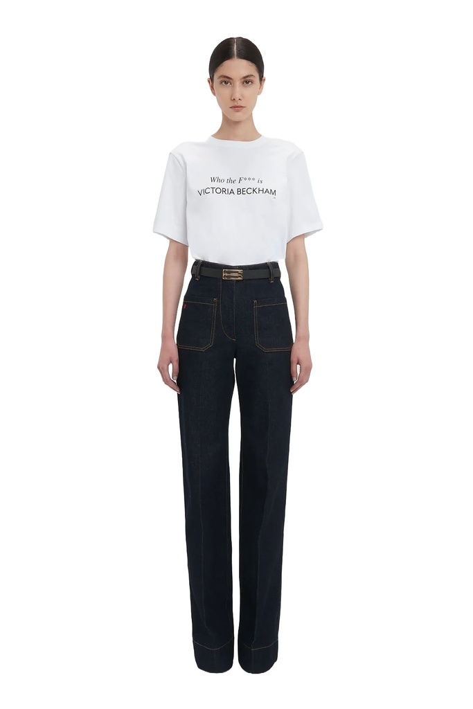 Slogan Tee Who The F*** Is Victoria Beckham
