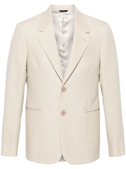 Single-breasted Wool Suit Jacket