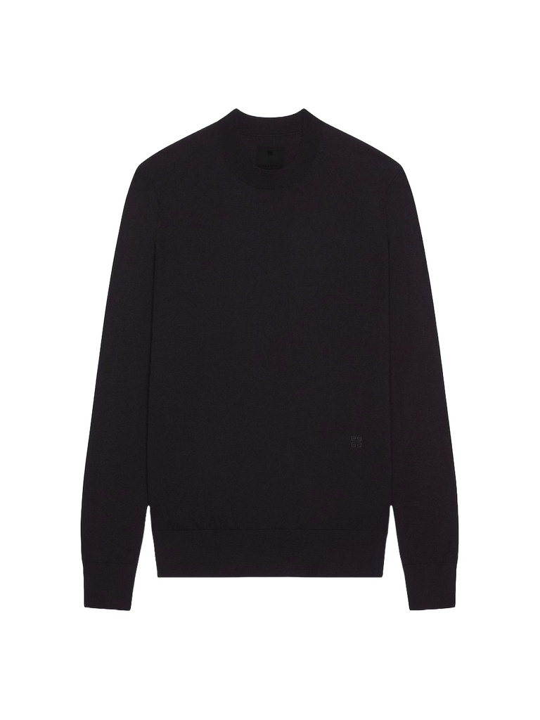 4g Embroidered Crew Neck Pullover