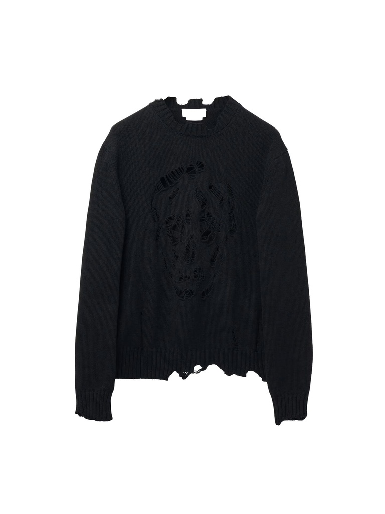 Distressed Skull Sweatshirt