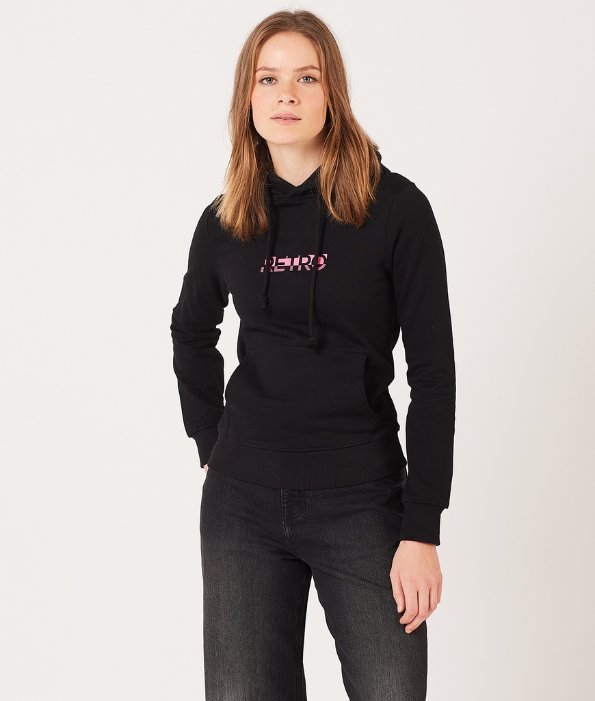 Keily Hoodie Jogging Top, Black
