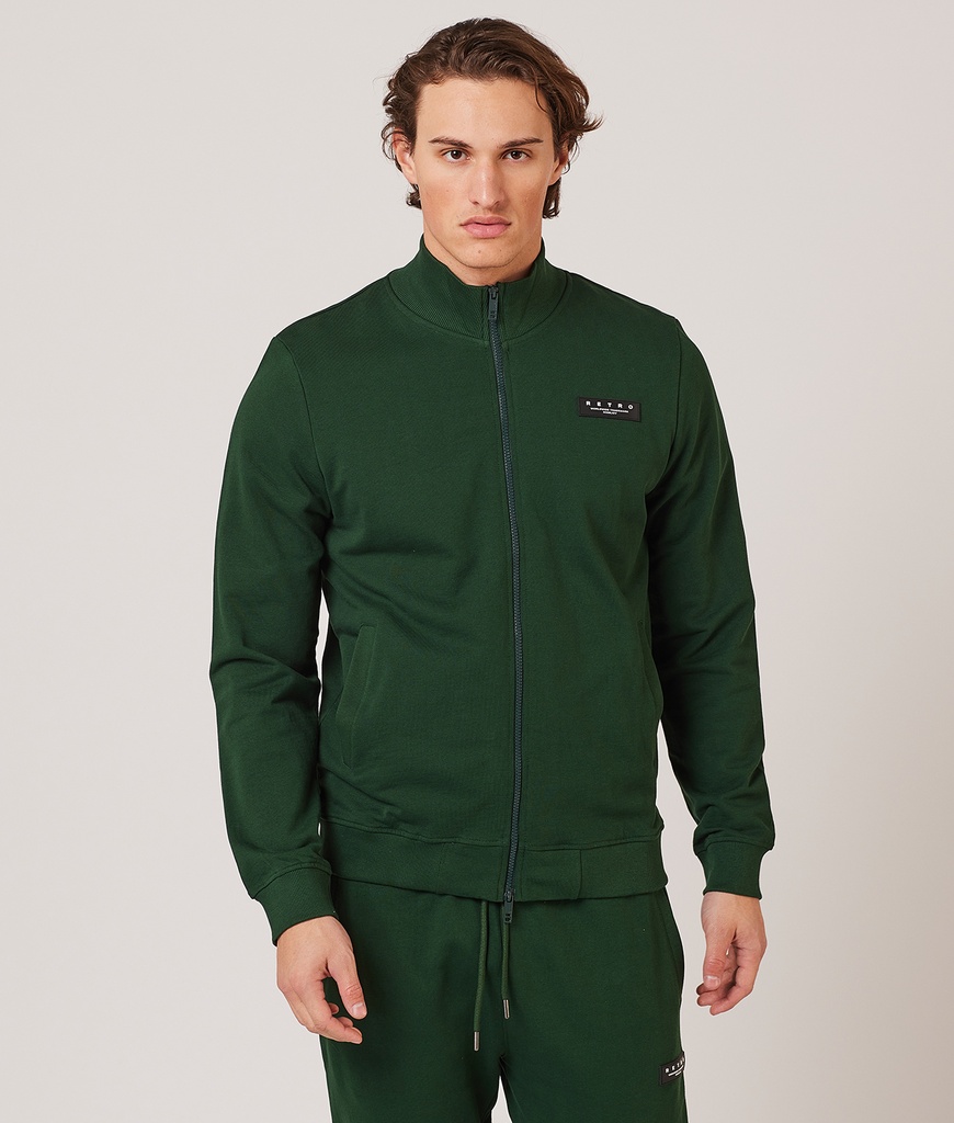 Pine Zip Jogging Top, Green