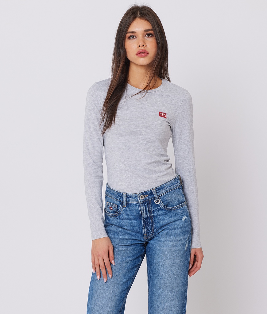 RR Original W Long Sleeves, Grey Melange