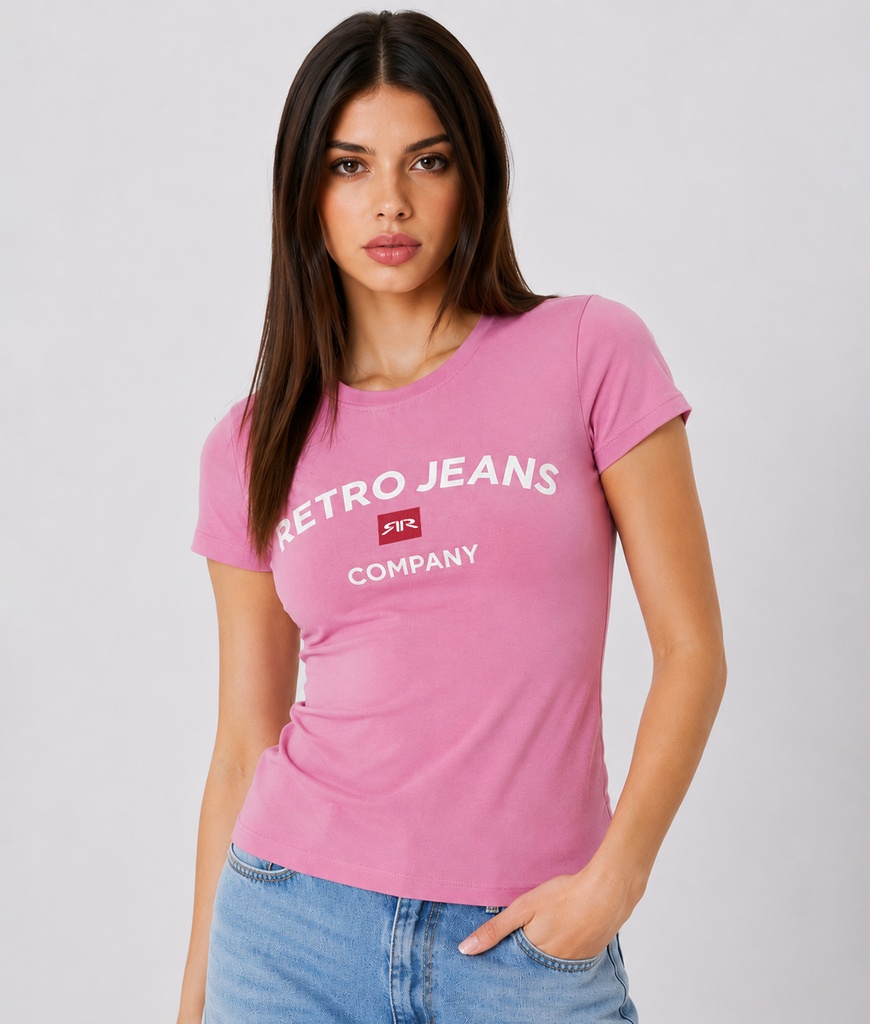 Rr Crew W T-Shirt, Pink