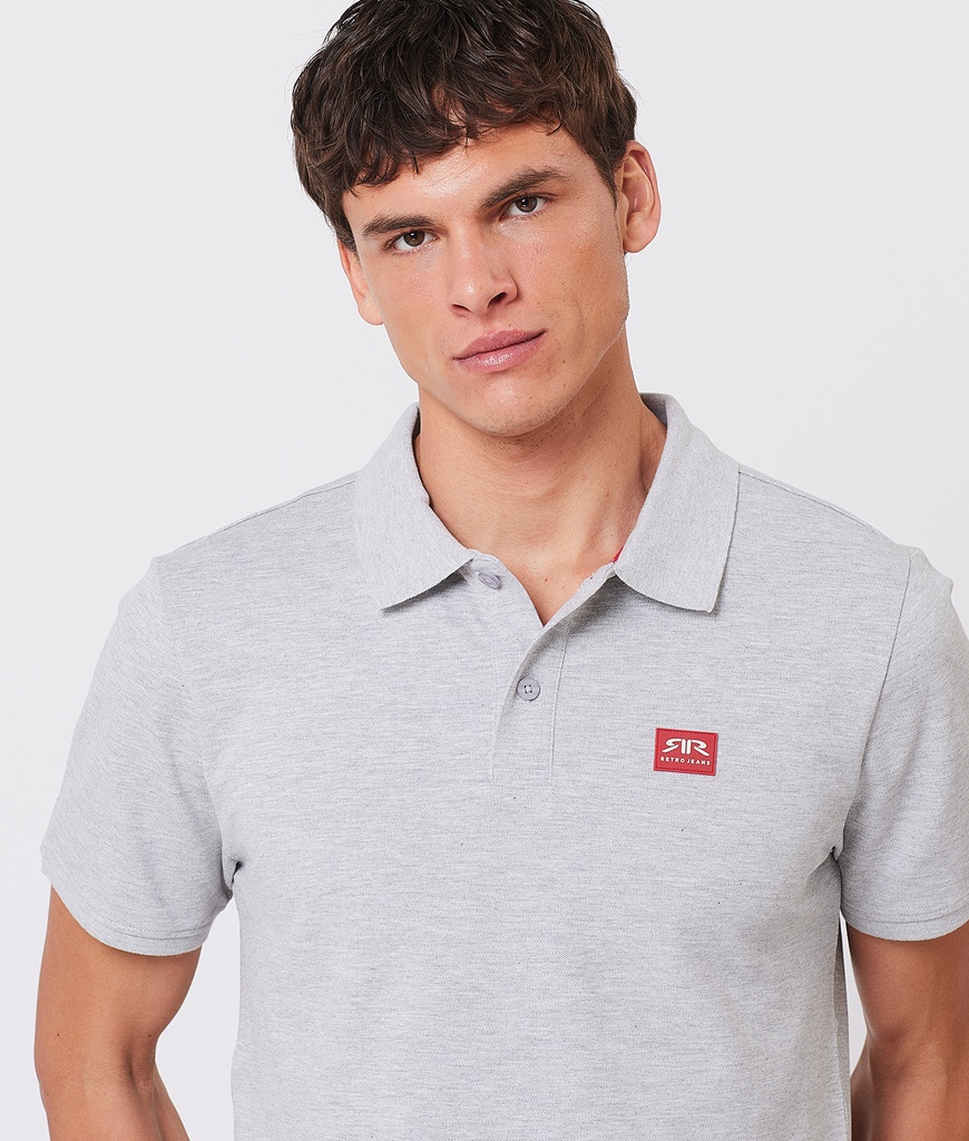 RR Original M Polo, Grey Melange