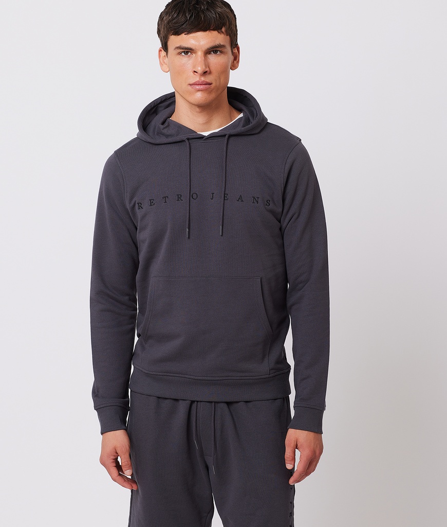 Maxim Hoodie Jogging Top, Asphalt