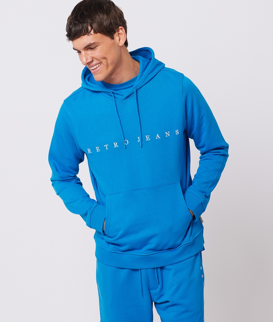 Maxim Hoodie Jogging Top, Blue