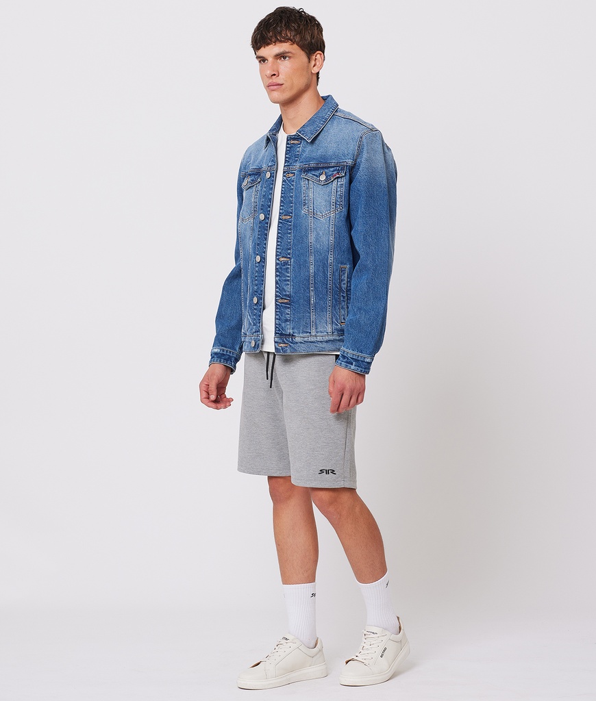 Rr Classic M Jogging Shorts, Grey Melange